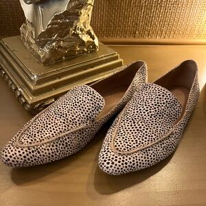 Madewell ballet flats // real fur // leather lining / size 6.5